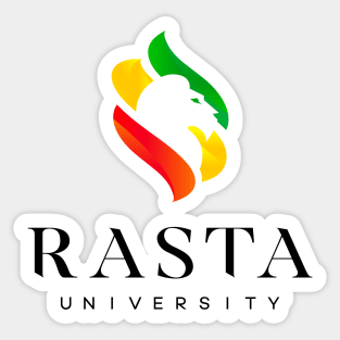 Rasta University Logo Reggae Sticker